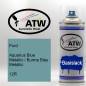 Preview: Ford, Aquarius Blue Metallic / Burma Blau Metallic, 12R: 400ml Sprühdose, von ATW Autoteile West.